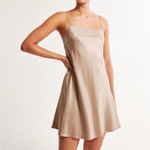 Abercrombie 90s satin slip dress
